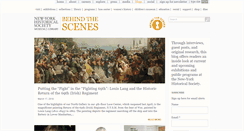 Desktop Screenshot of behindthescenes.nyhistory.org